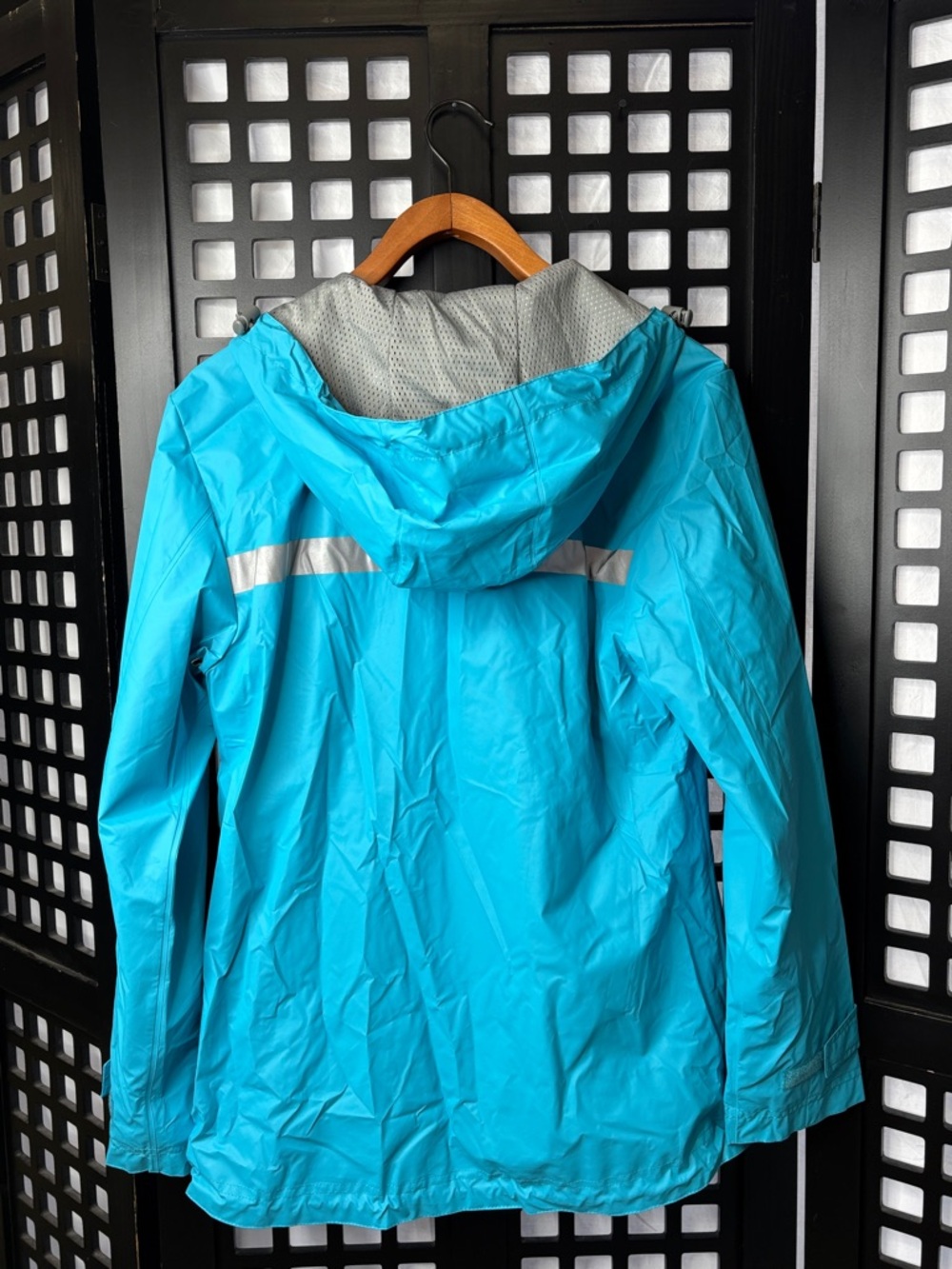 💙 Charles River Rain Jacket Women's Small Turquoise Hooded Waterproof NWT 💙 - Picture 6 of 11